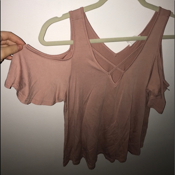 Off the shoulder tank top rose pink - Picture 2 of 4